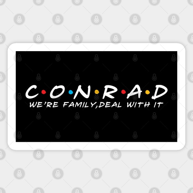 The Conrad Family Conrad Surname Conrad Last name Sticker by TeeLogic